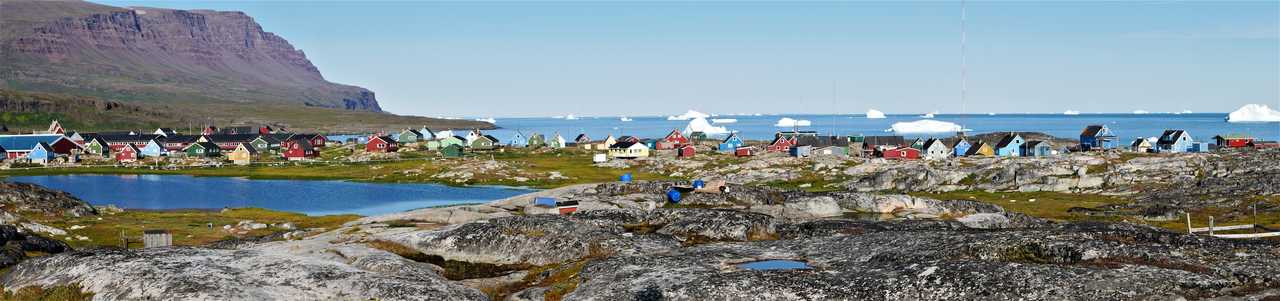 Village coloré au Groenland