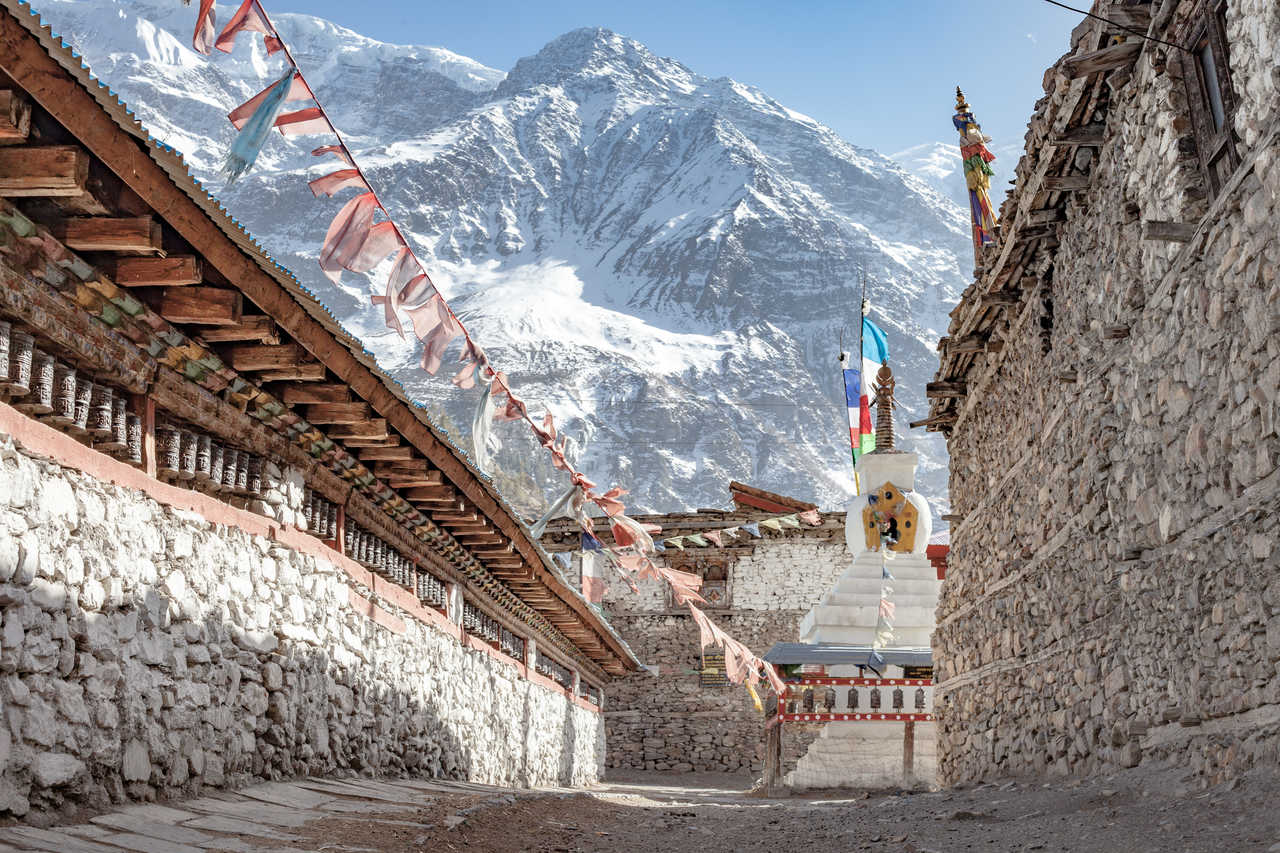 Village de Manang dans les Anapurnas