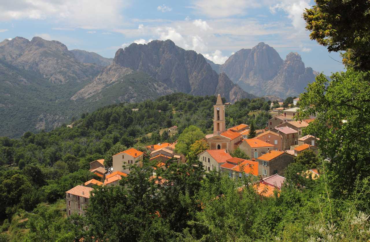 Village d'Evisa en Corse