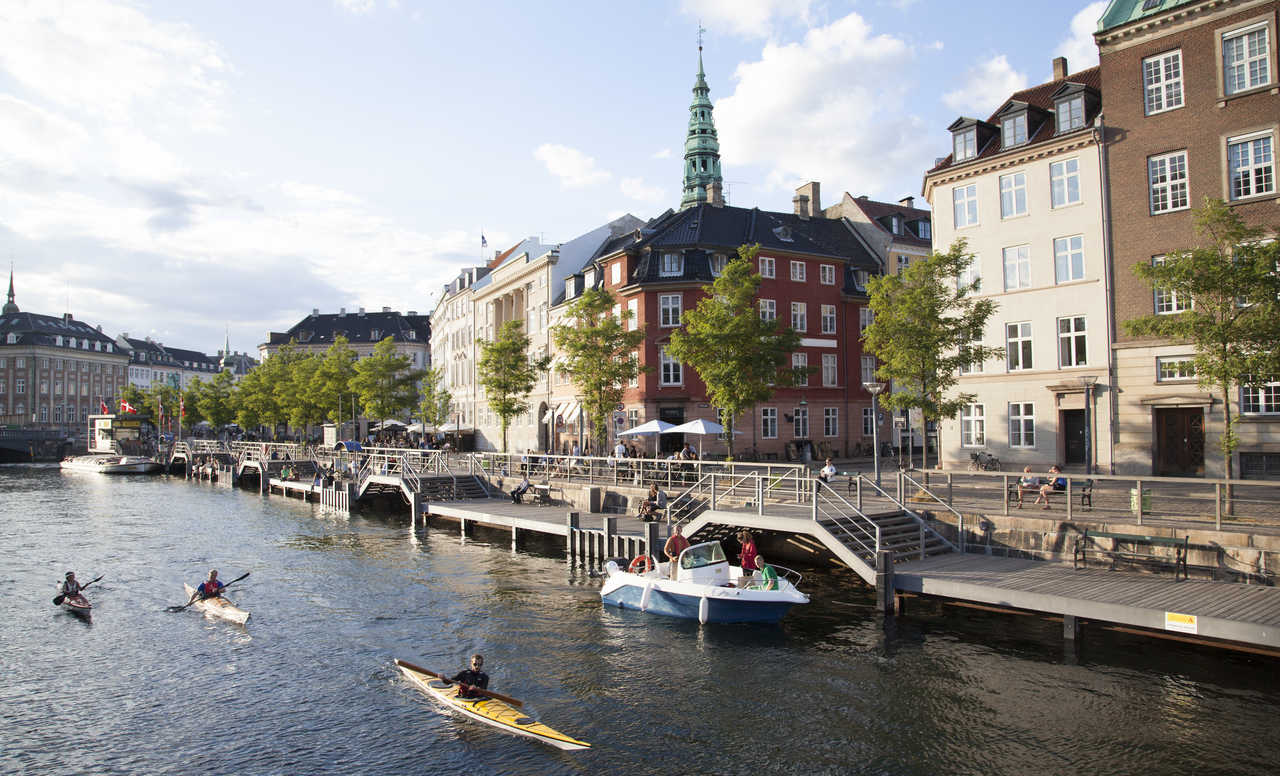 Ville de Copenhague et ses canaux