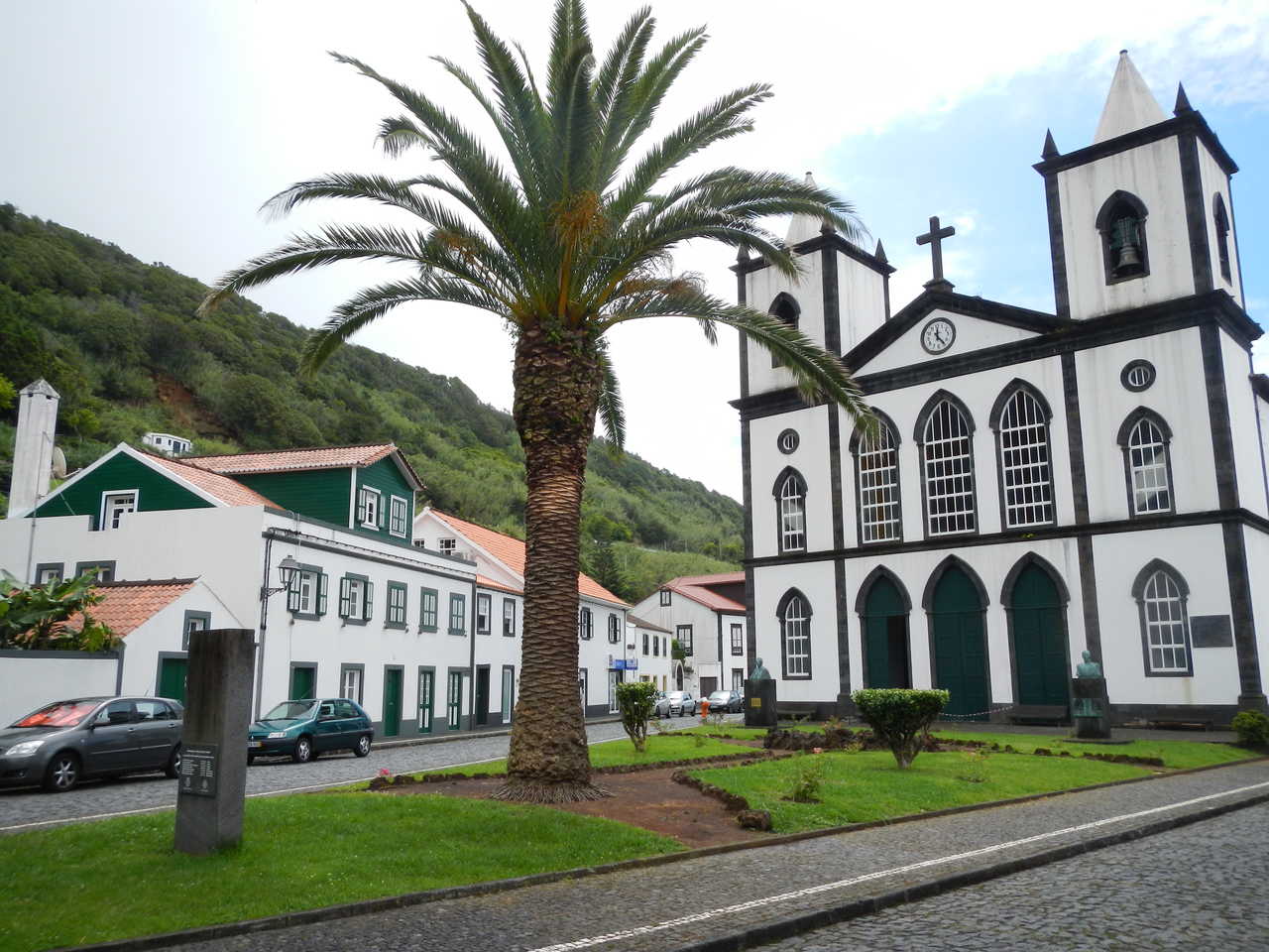 Cathédrale dans la ville de Madalena sur l'île de Pico aux Açores