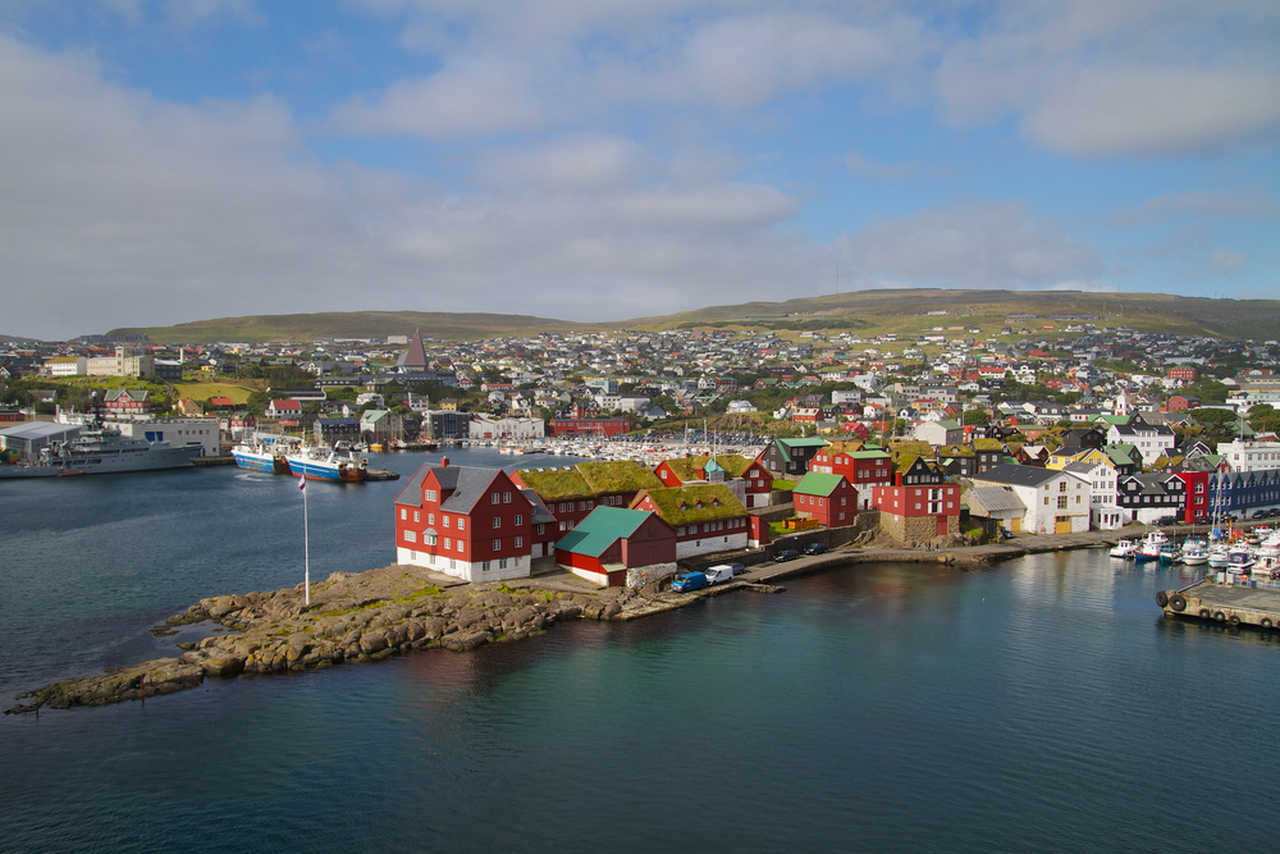 Ville de Torshavn aux îles Féroé