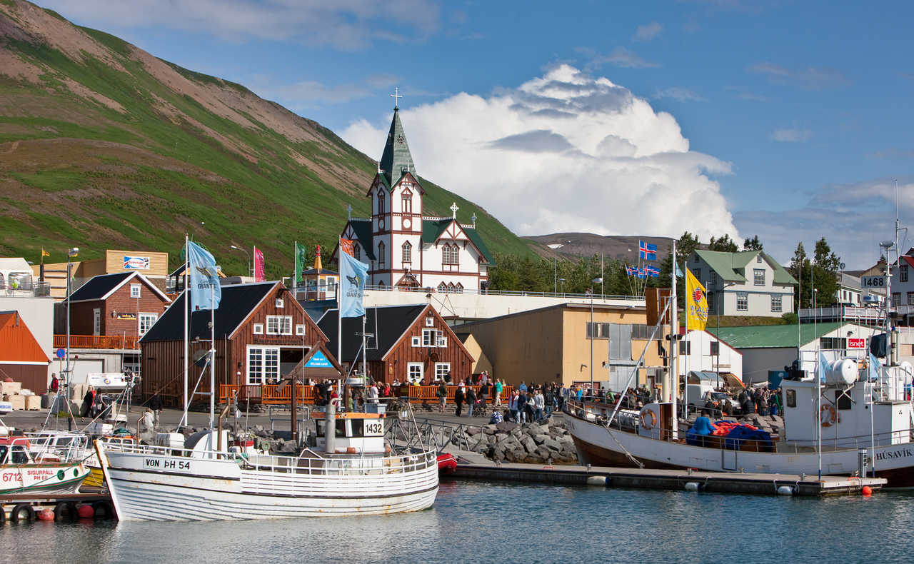 Ville d'Husavik en Islande