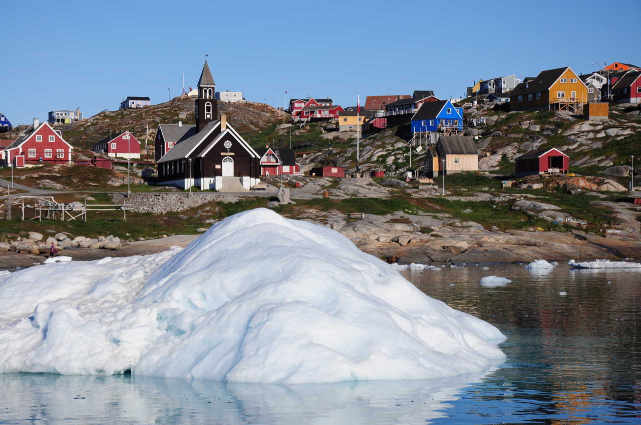 Ville d'Ilulissat au Groenland