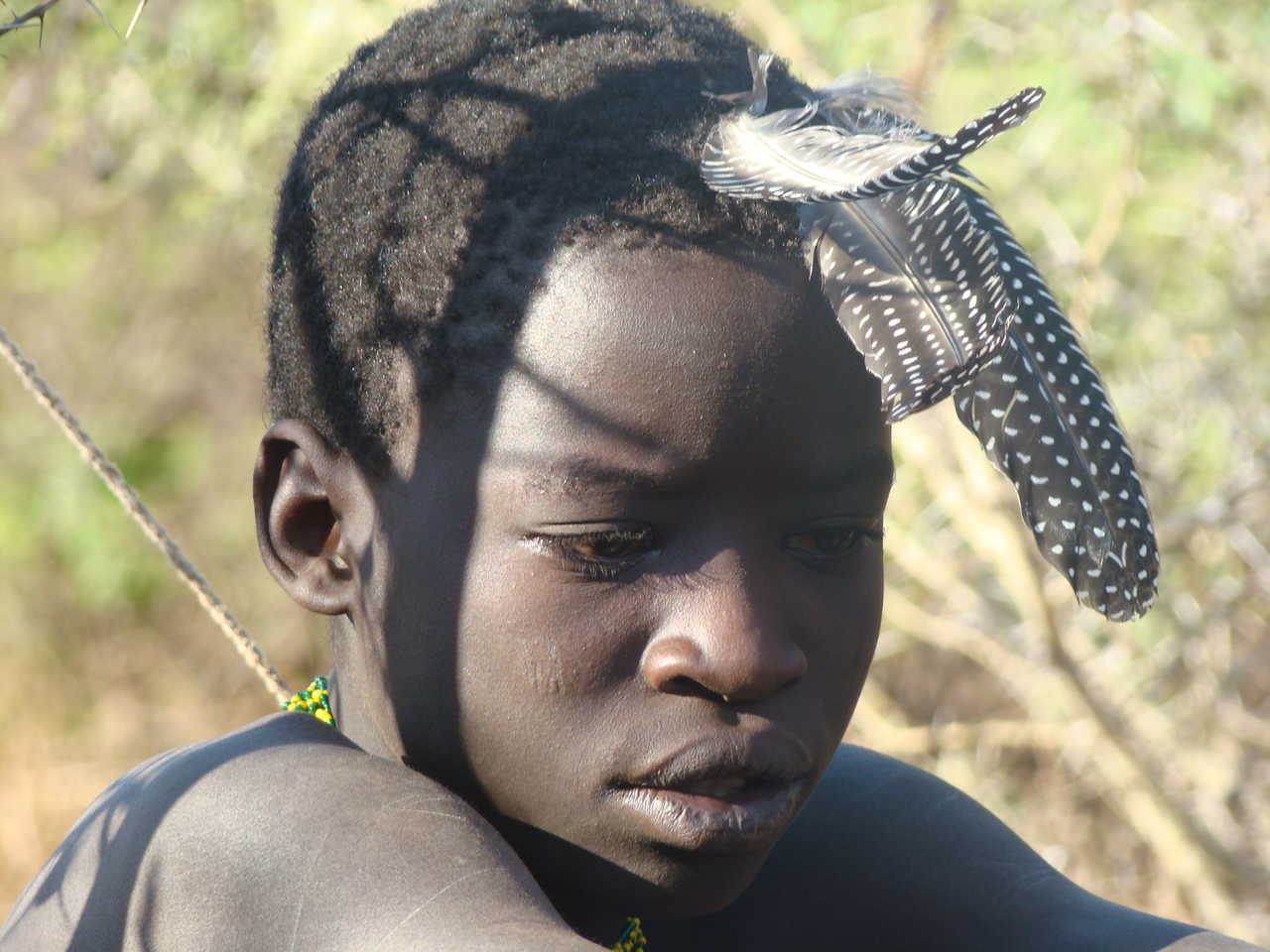 visage d'un enfant en Tanzanie