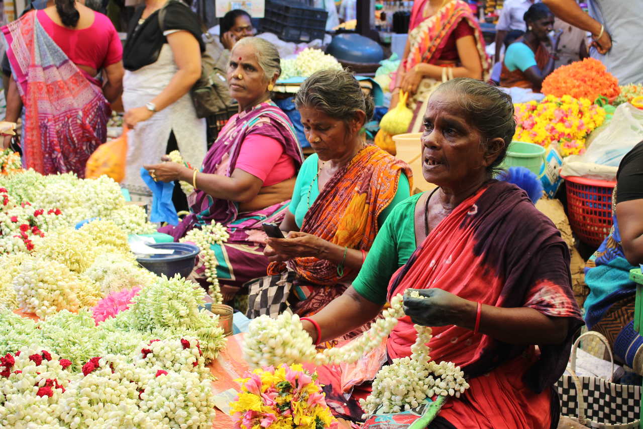 voyage Inde du sud, marché Pondichery