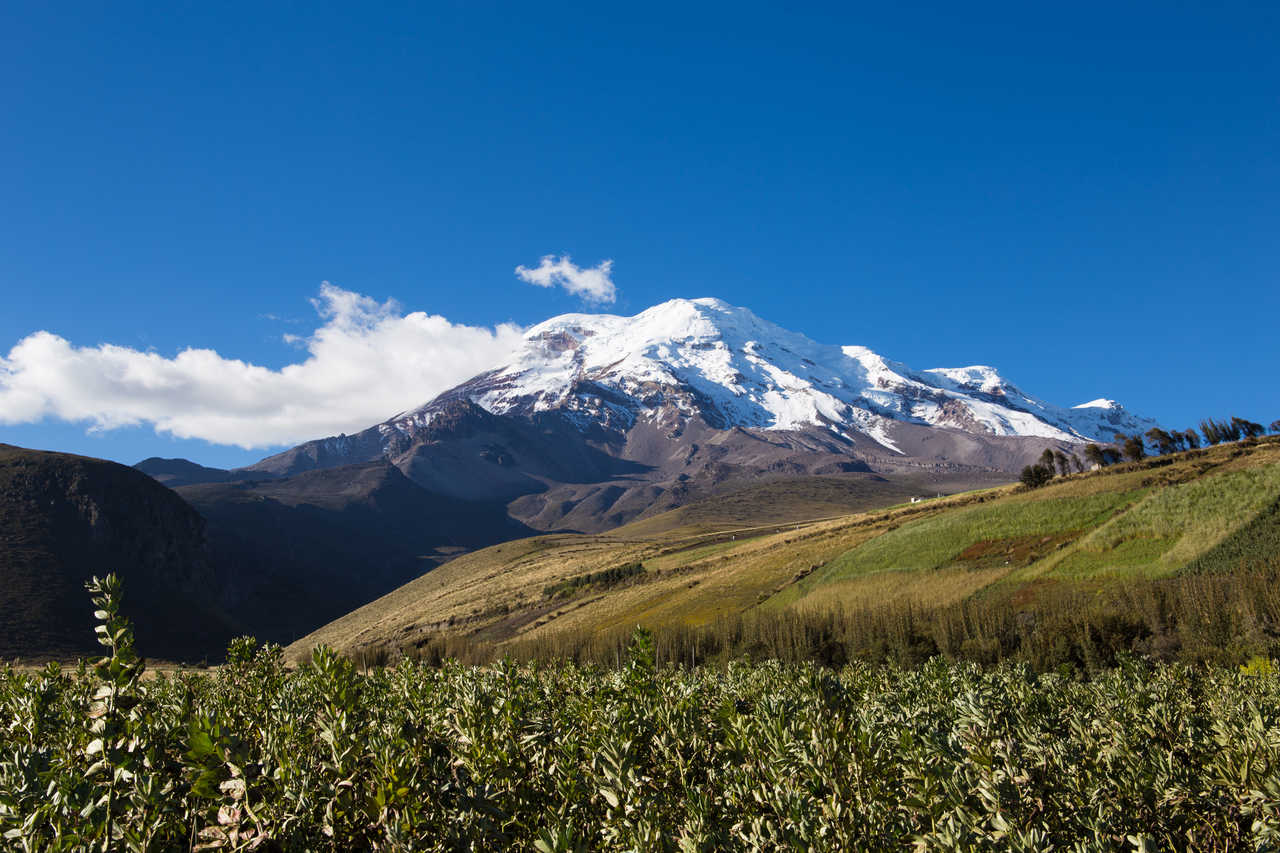 Volcan de Chimborazo en Équateur