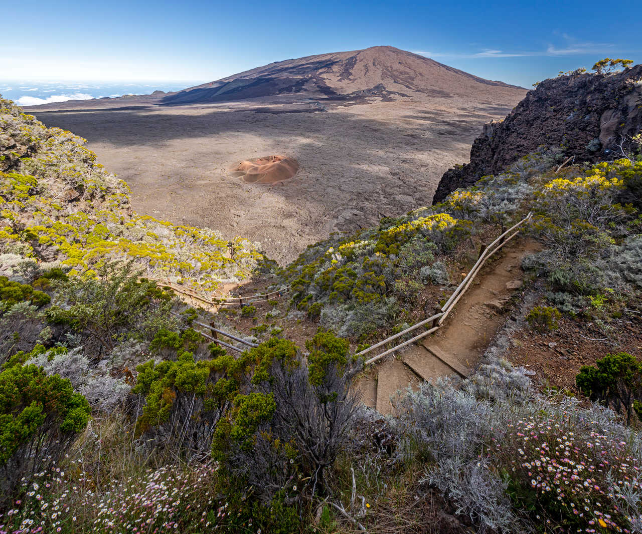 volcan du Piton de la Fournaise, île de la Réunion