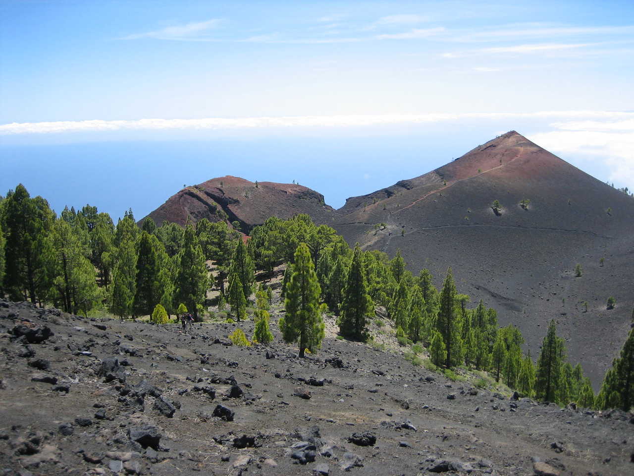 Volcans sur l'île de La Palma