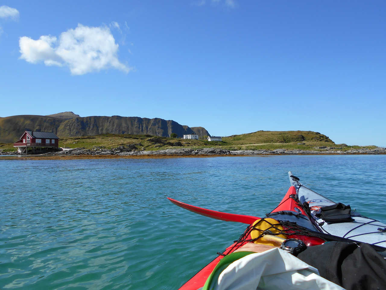 Voyage en kayak l'été en Norvège