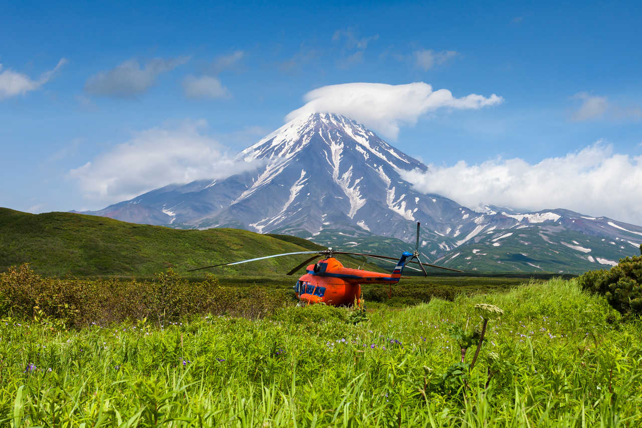 Voyage hélicoptère au Kamchatka