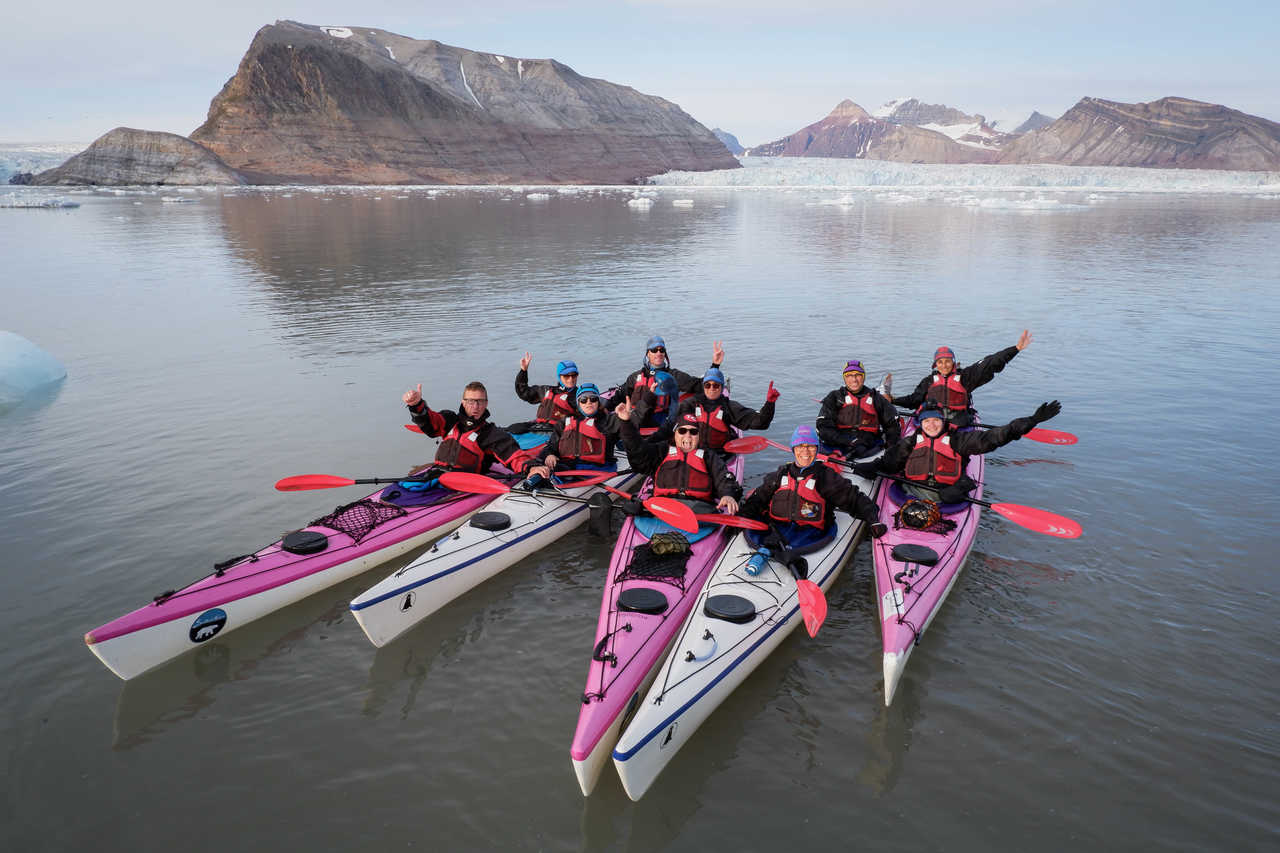 Voyage kayak de mer en arctique au Spitzberg