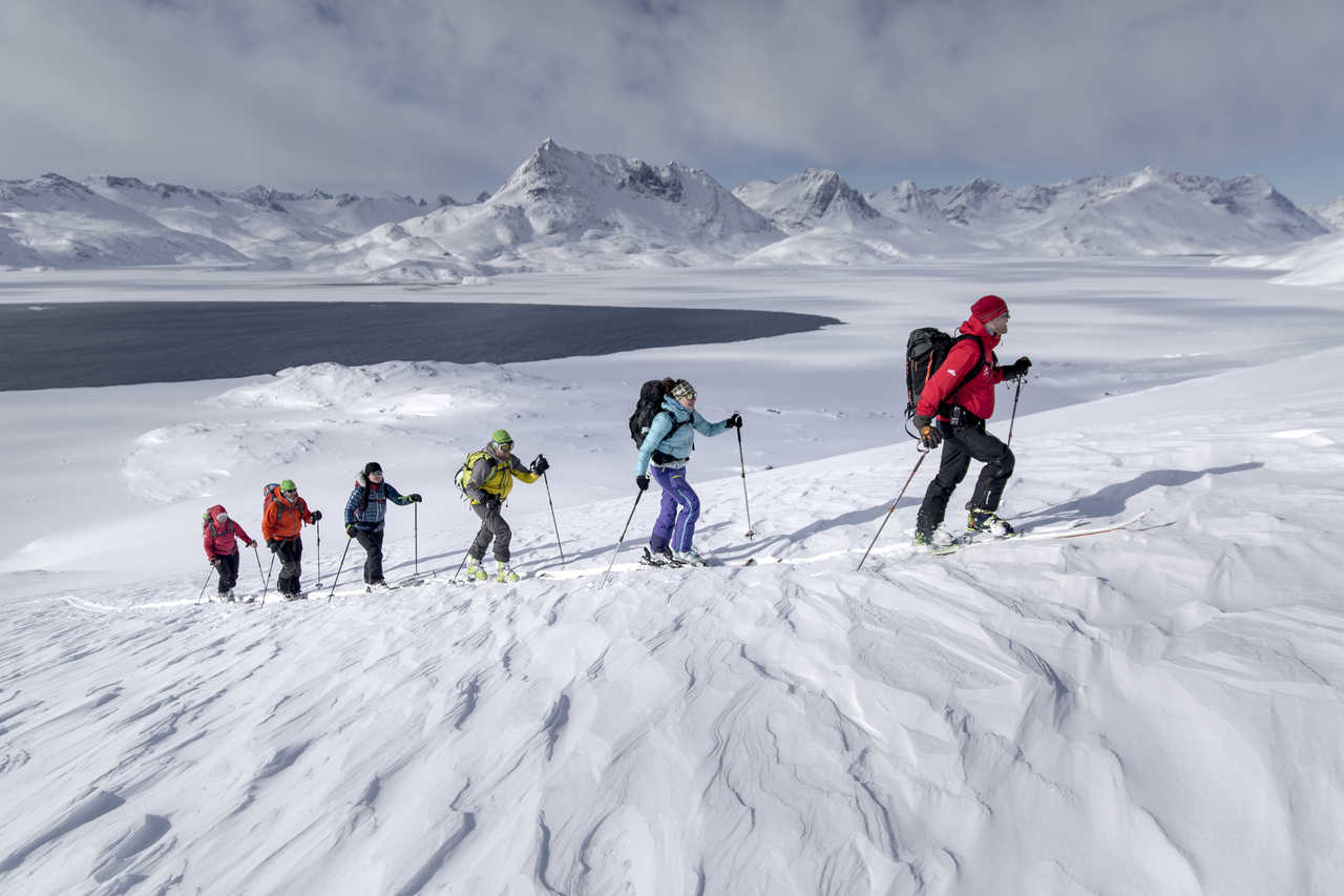 Voyage ski au Groenland en hiver