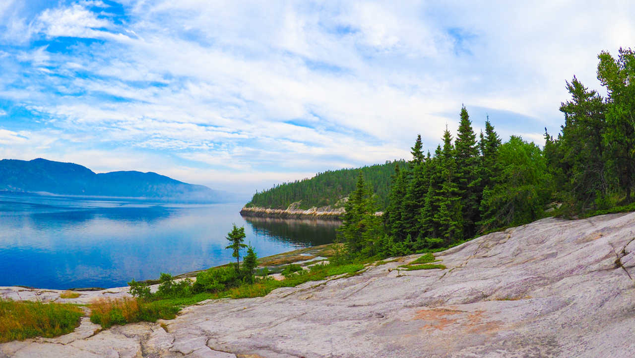 Vue de la Baie de Tadoussac au Québec