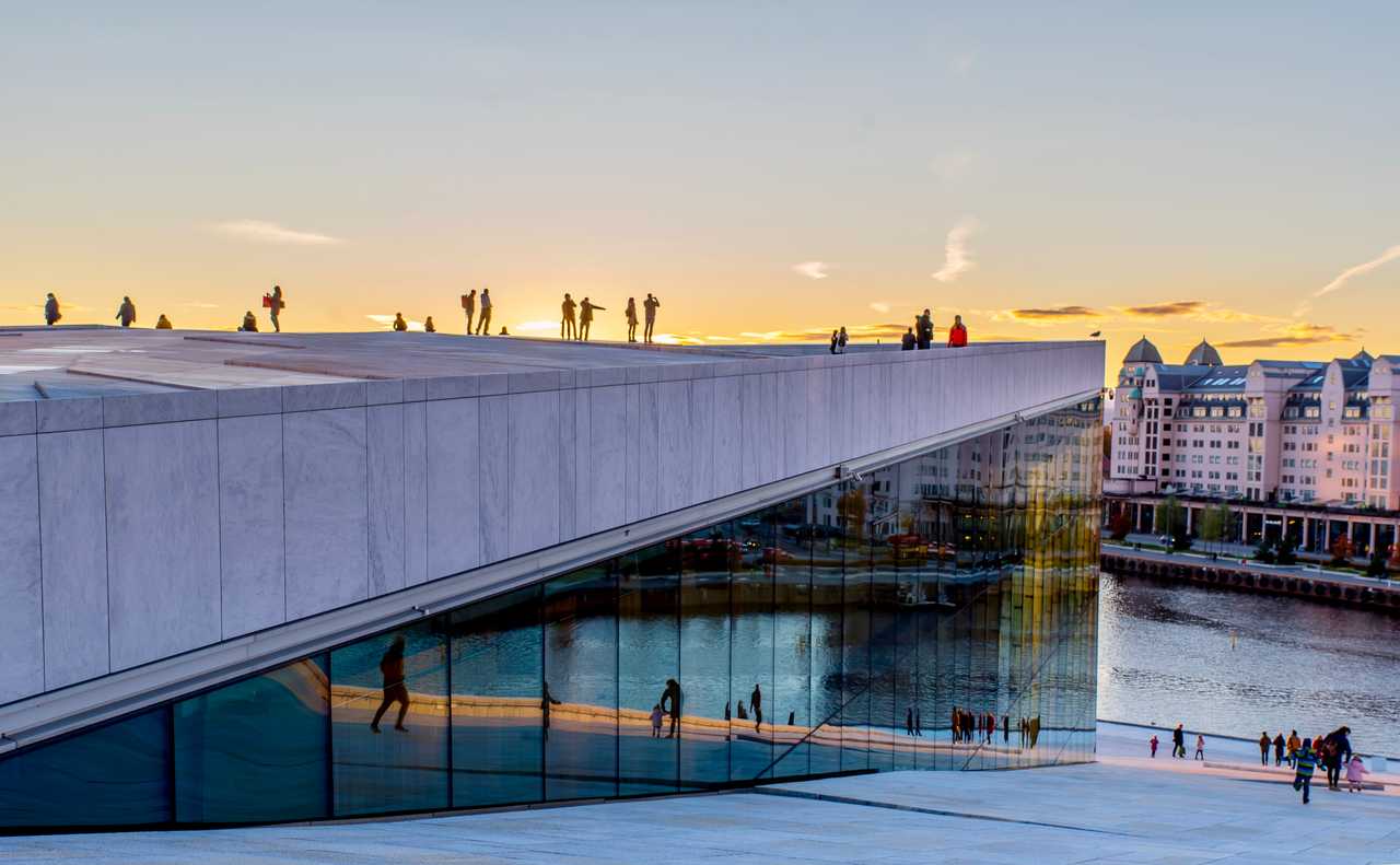 Vue de la ville d'Oslo en Norvège