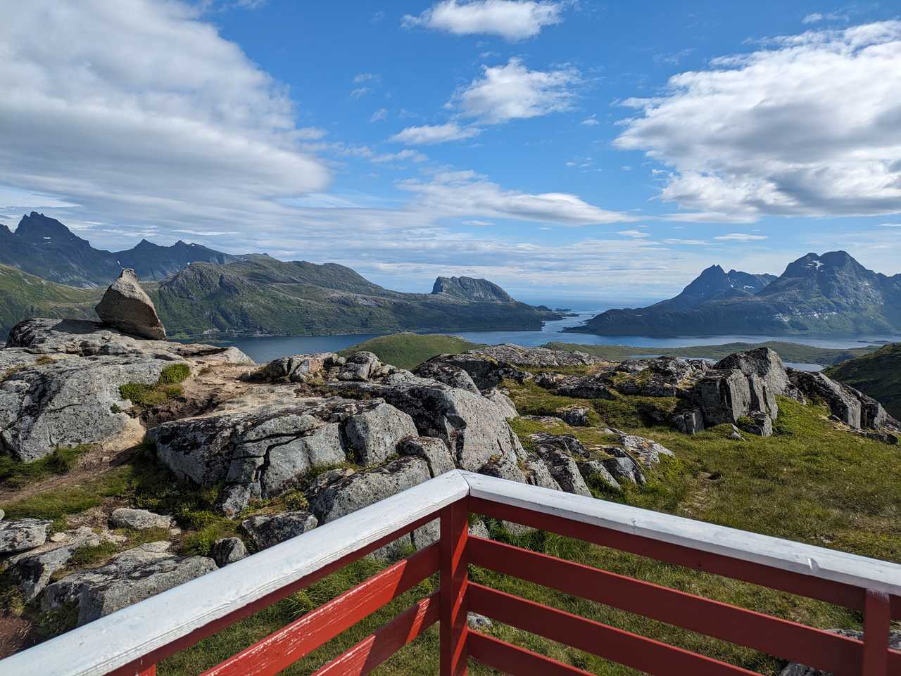 Vue depuis le refuge de Fredvanghytta, Lofoten