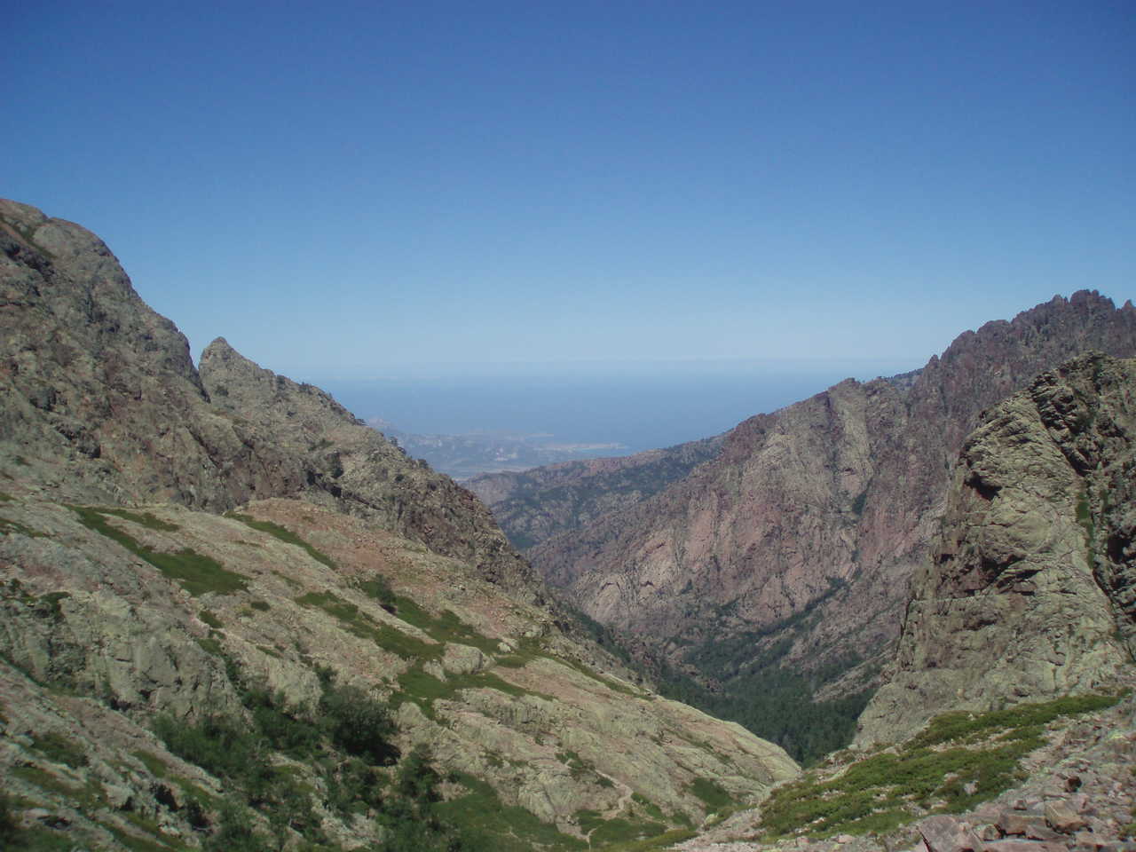 vue du Bocca Avartoli au nord de la Corse