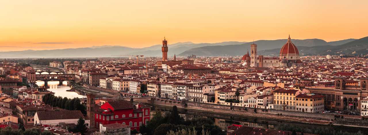 Vue panoramique sur la ville de Florence