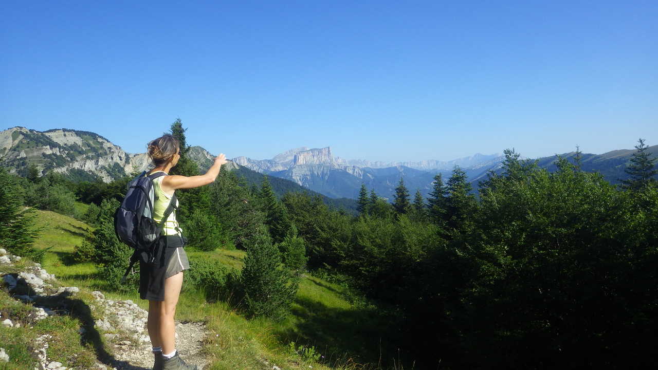 Vue sur le mont Aiguille, Vercors