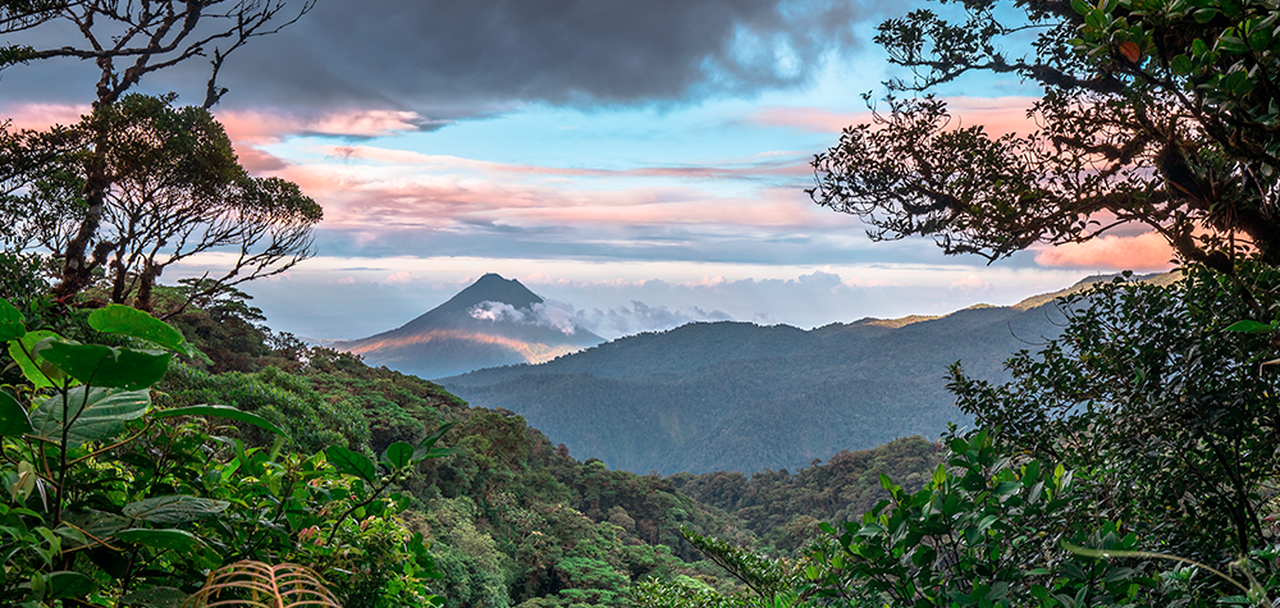 Vue sur le volcan Arenal au Costa Rica