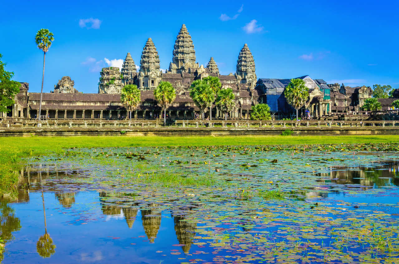 Vue sur les temples d'Angkor