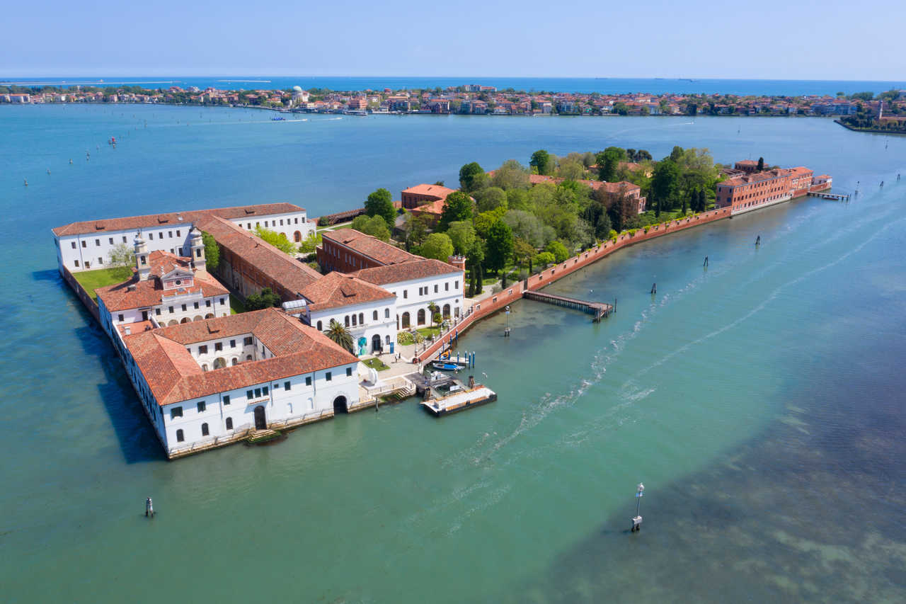 Vue sur San Servolo où nous séjournons