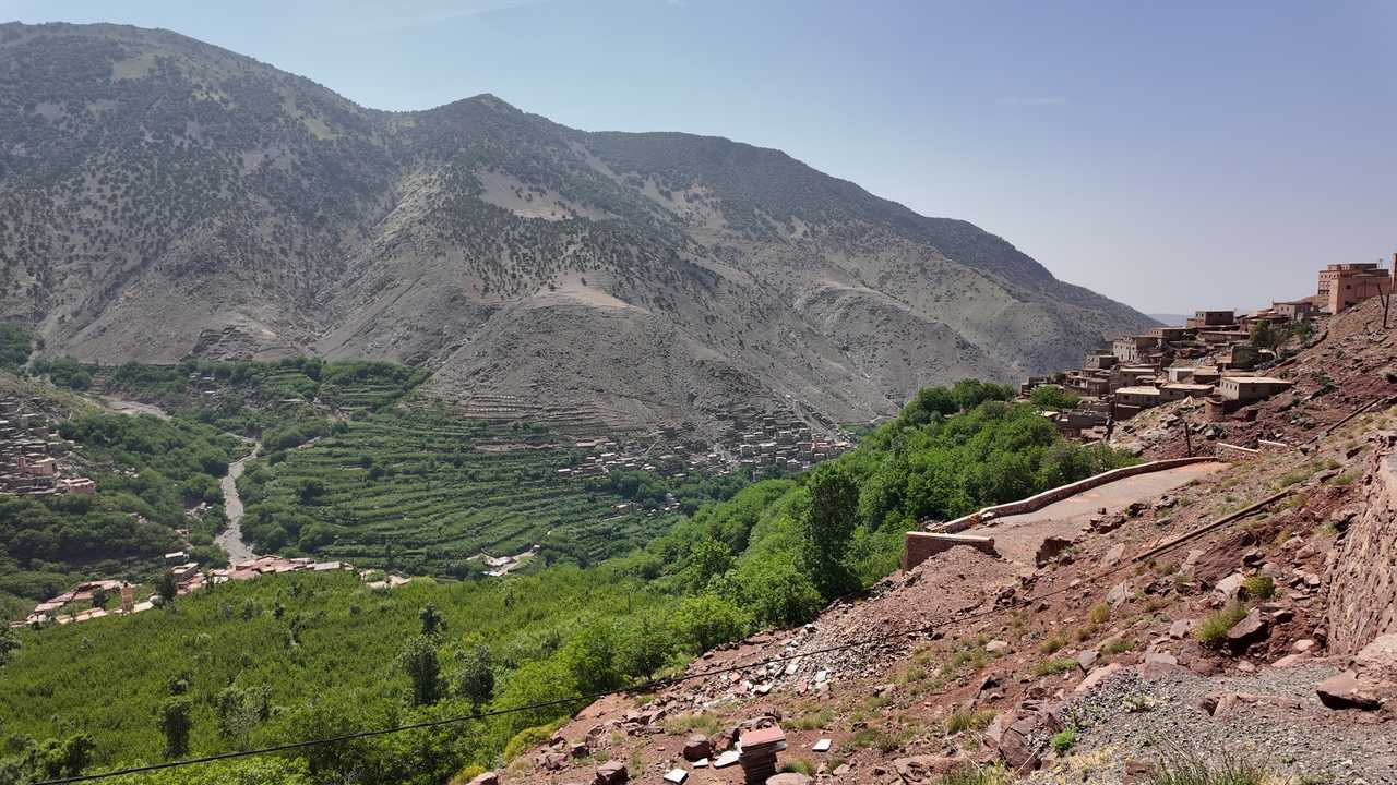 Vue sur Tizi N'Techt au Maroc