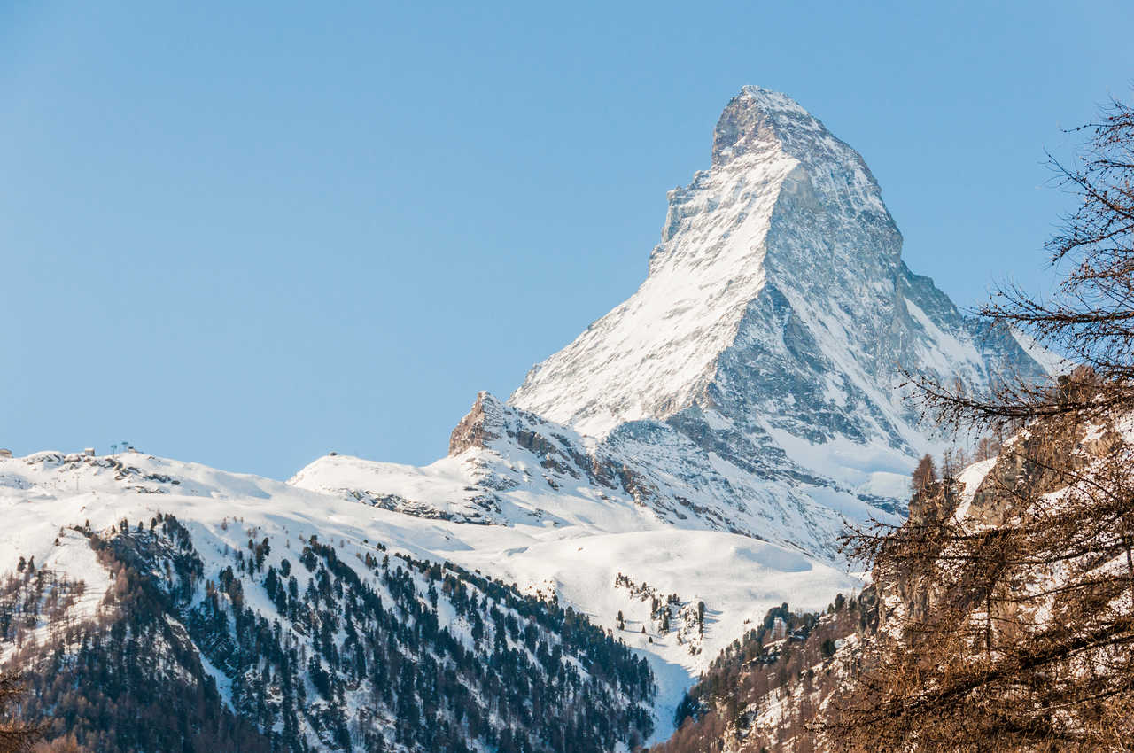 Zermatt, Bergdorf, Walliser Alpen, Wintersaison, Schweiz