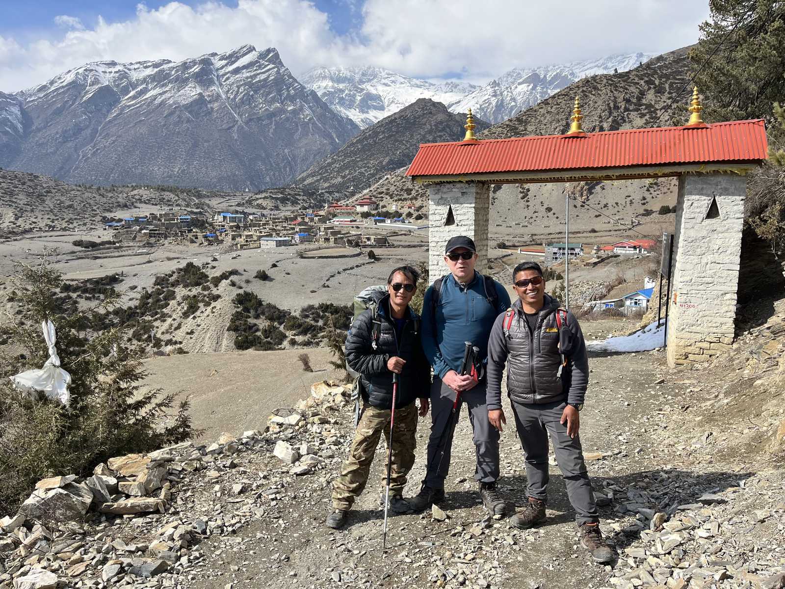 Arrivée au Village de  Ngawal © Le Borgne Dora
