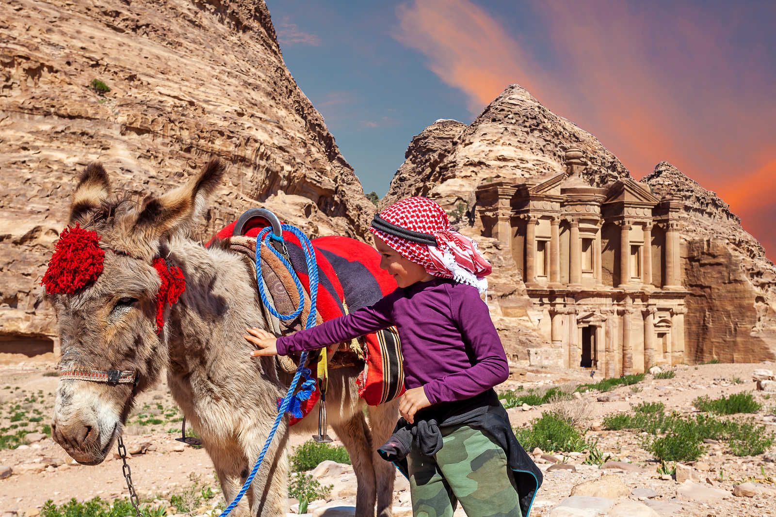 Arrivée bien méritée au Monastère, Pétra, Jordanie © Miriello Marcella