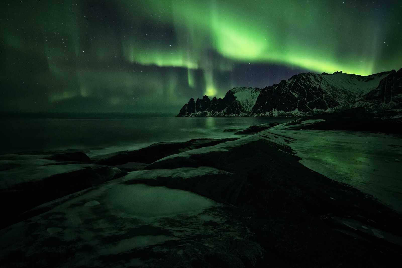 Aurores boréales en Norvège Senja © Basmaji Rémi