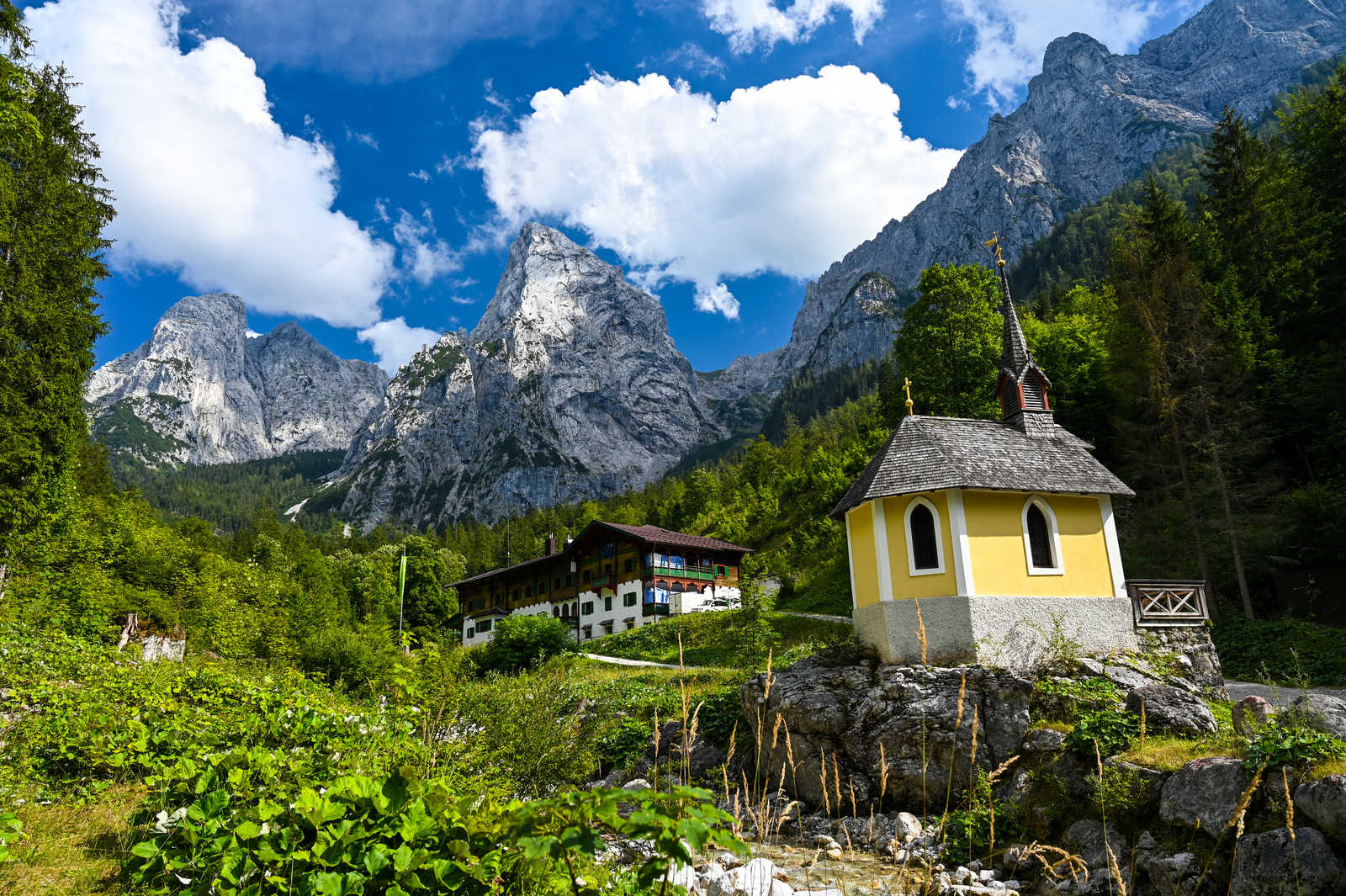 Cabane Alpine dans la vallée du Kaiser © Thephotofab
