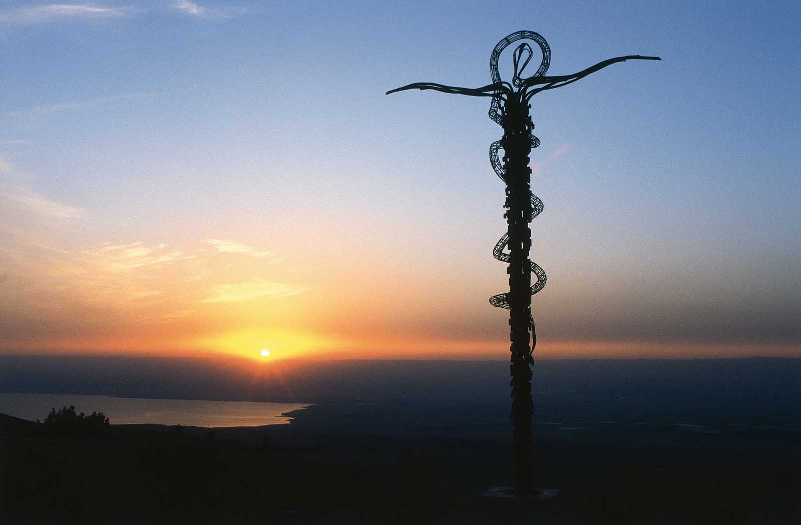 Coucher de soleil au mont Nébo en Jordanie © XDR