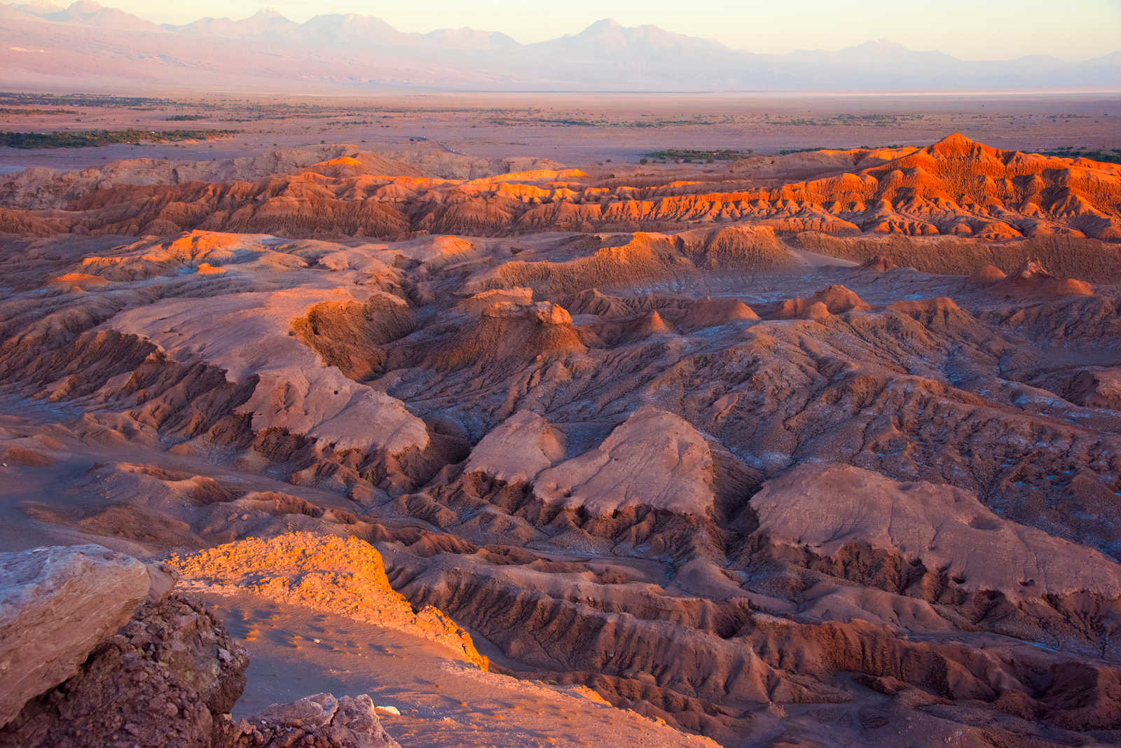 Coucher de soleil sur la Vallée de la Lune, désert d'Atacama © Danita Delimont