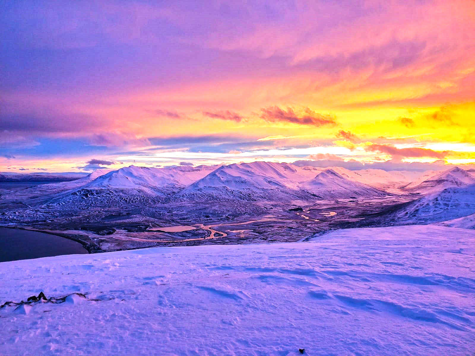 Coucher de soleil sur l'Islande © Boitard-Thomas Lizza