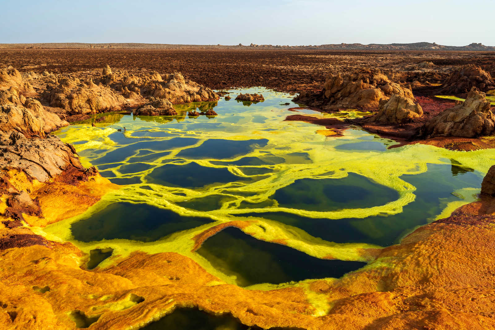 Dallol au nord-est de la chaîne Erta Ale en Éthiopie © Janos