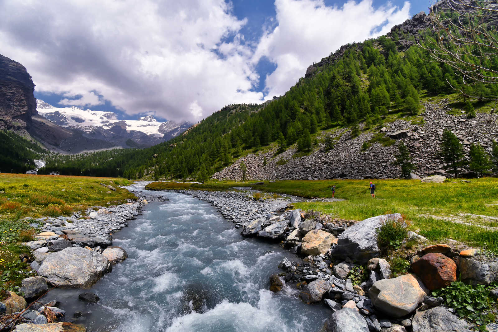 Dans la vallée d'Ayas sur le Tour du Mont rose avec Atalante par Balenabianca © Balenabianca