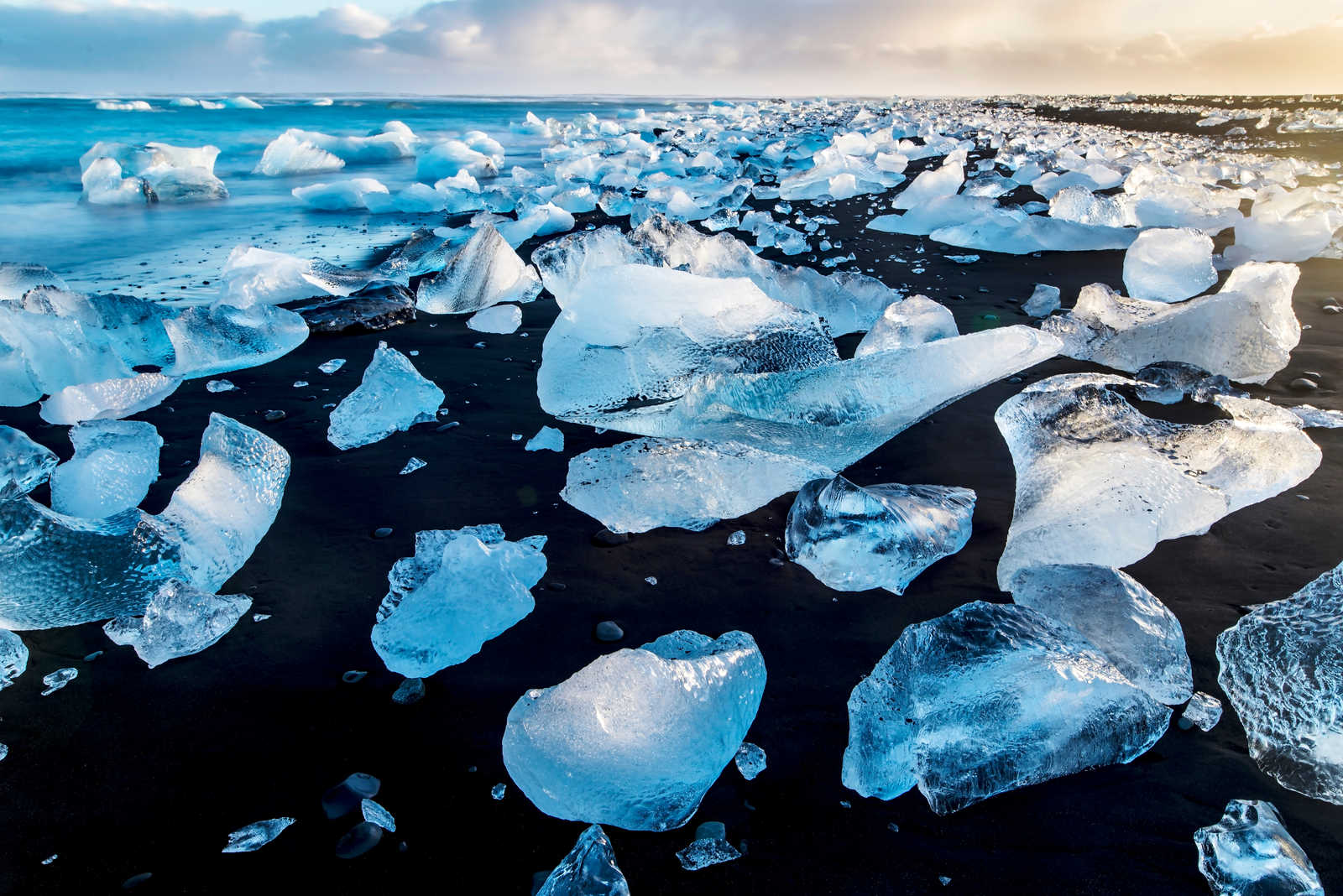 Diamond beach en Islande © Eva M
