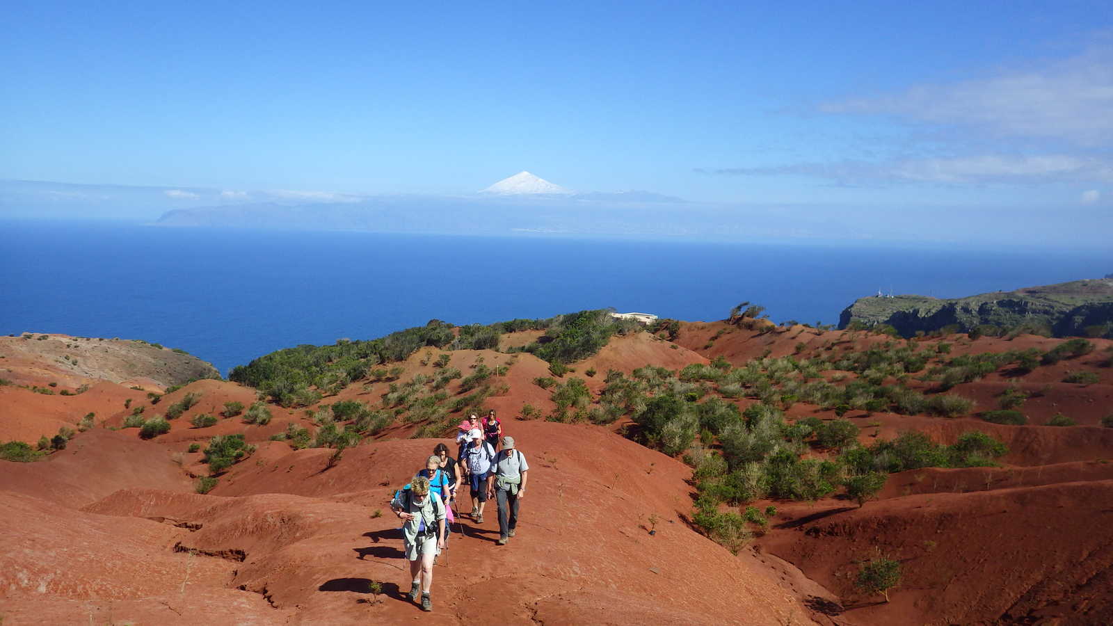 Groupe de randonneurs sur l'île de la Gomera © Vigneron Perrine