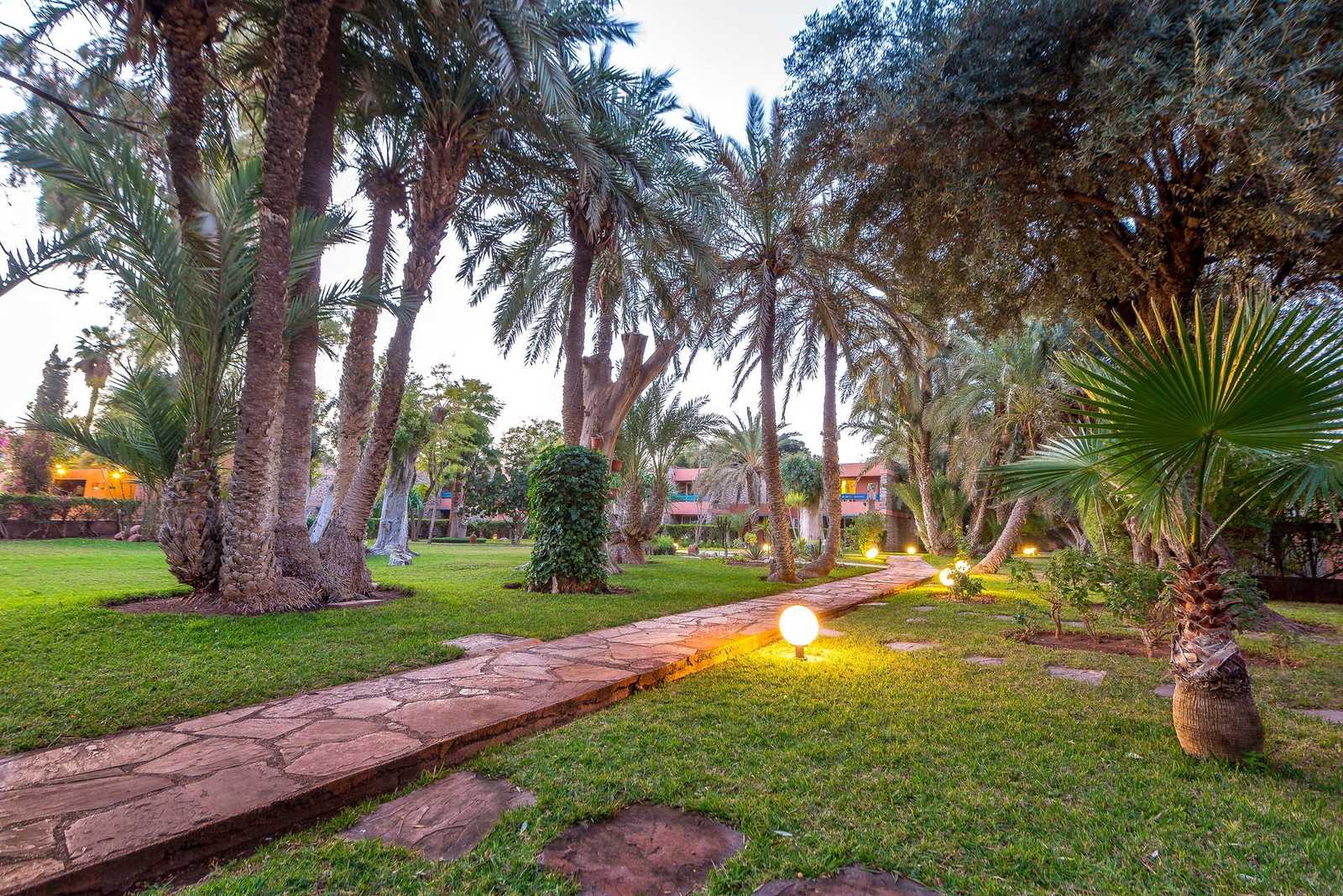 Jardin de l'hôtel Farah, à Marrakech, Maroc © Farah