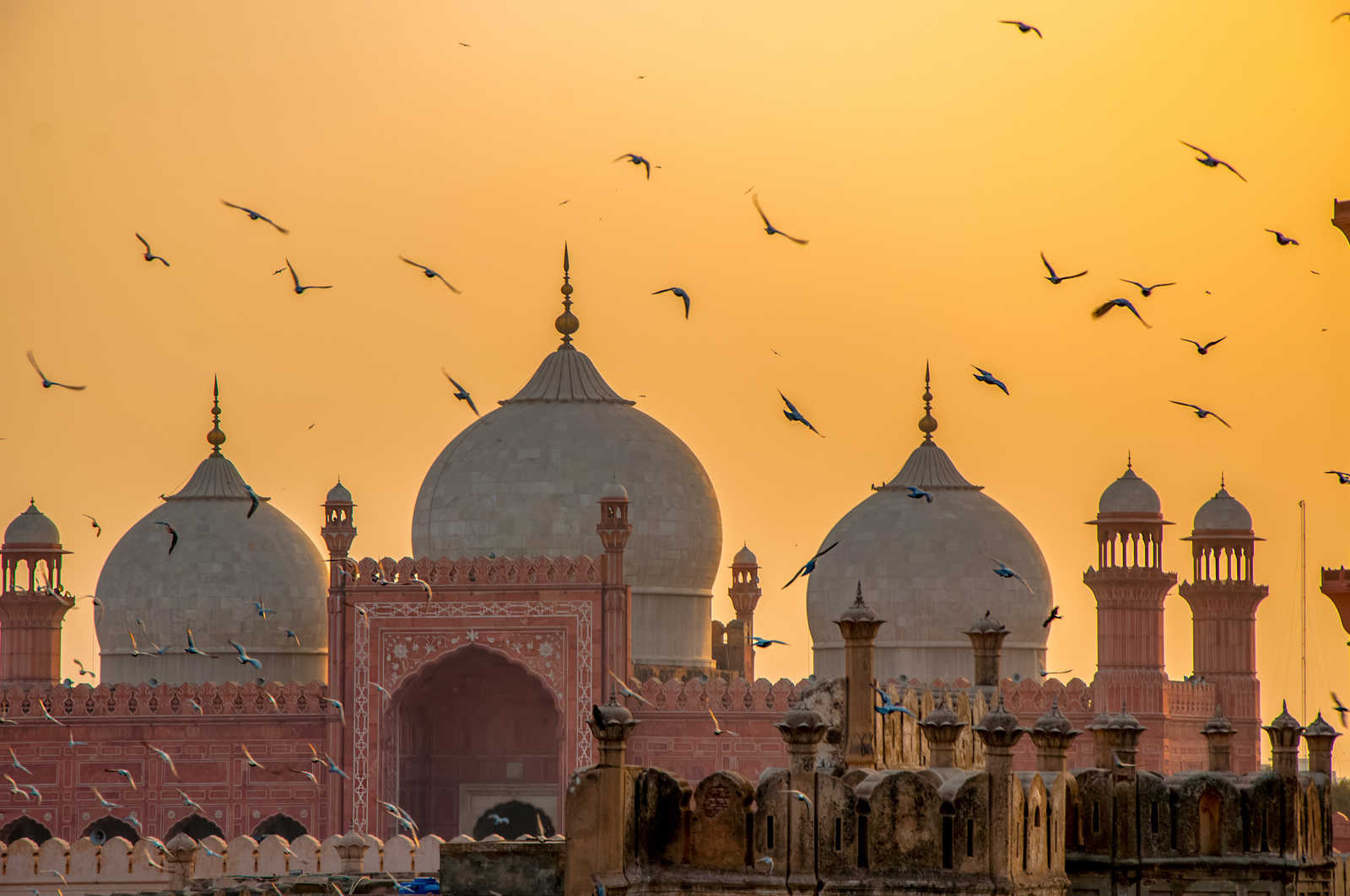 La grande mosquée Badshai à Lahore © Hussain