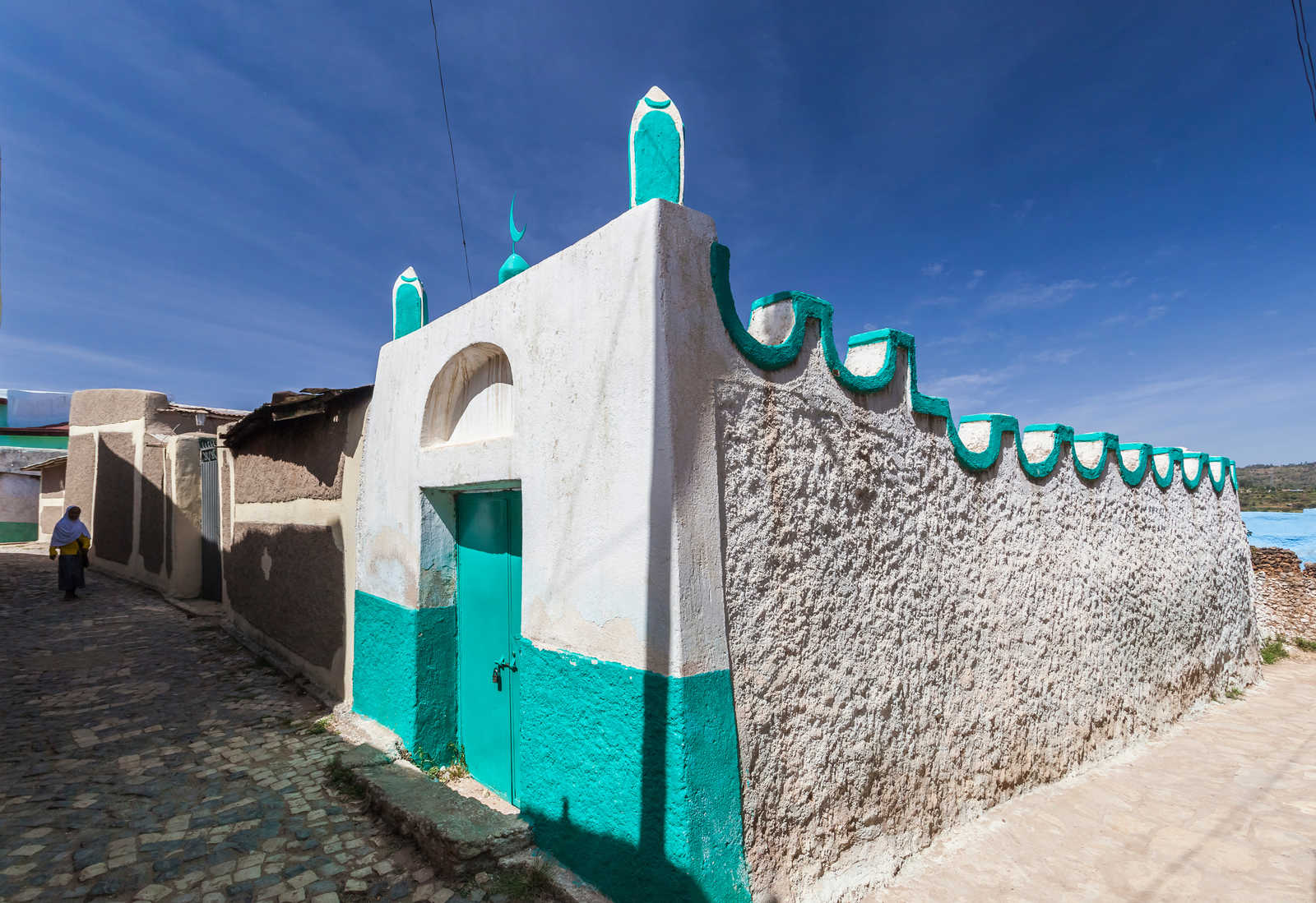maison typique de la ville d'Harar en Ethiopie © Torlin Ilian