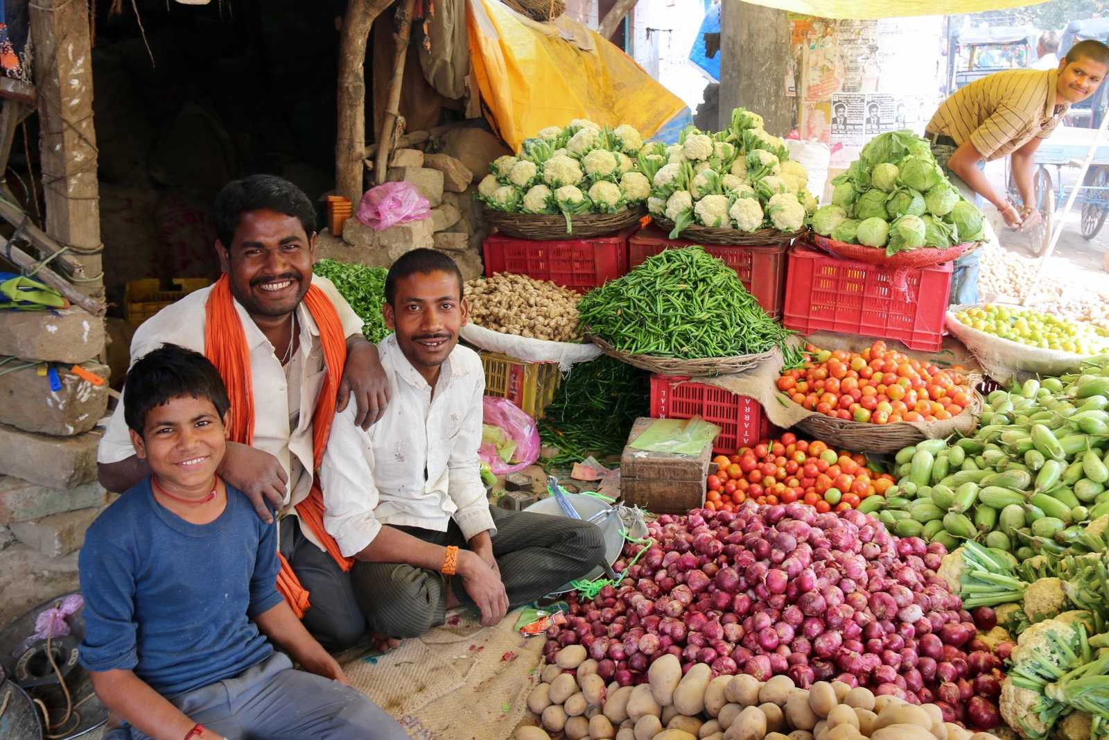 marchant de légumes en Inde © Shakya Rajeev
