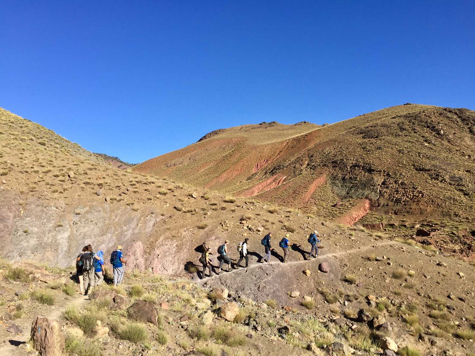maroc_haut atlas_groupe_rando © Bonnemaison Olivier