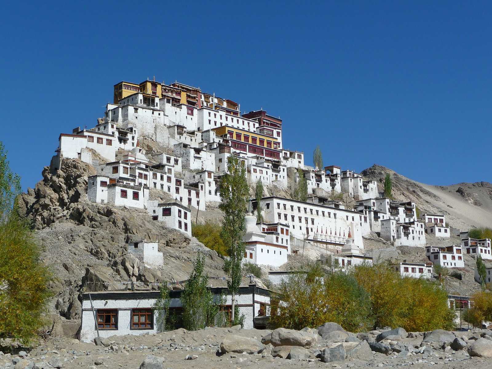 Monastère de Thiksey au Ladakh en Inde Himalayenne © Borie Lionel
