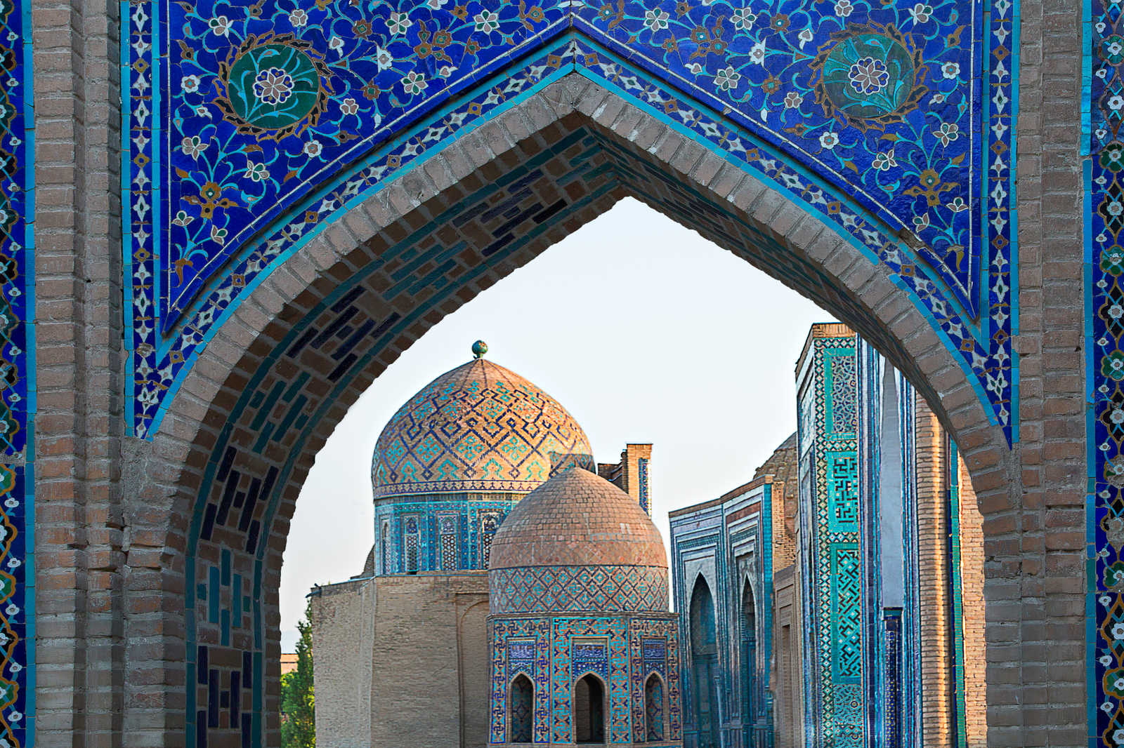 Nécropole historique de Shakhi Zinda à Samarkand, Ouzbékistan © Mehmetozb