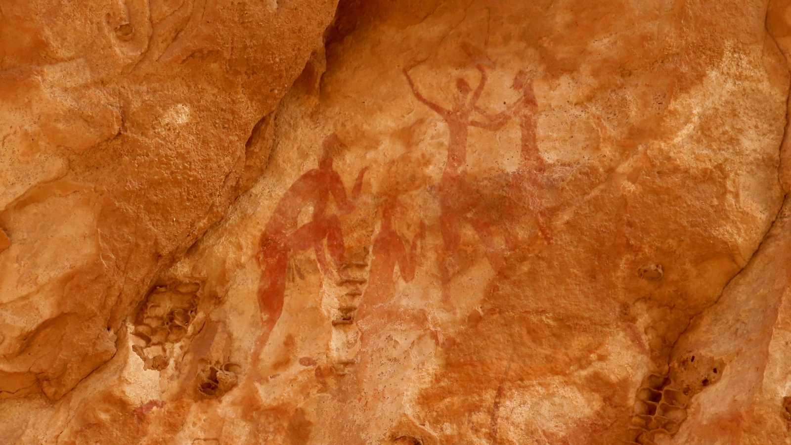 Peinture rupestre dans le Tassili N'Ajjer, en Algérie © Grally Florian