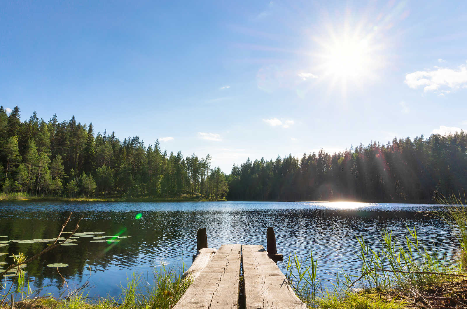 Ponton en Finlande l'été © Terovesalainen