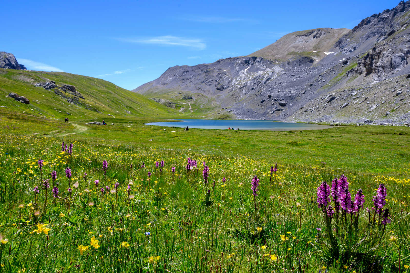 Randonnée au lac Oronaye, Ubaye, Alpes de Haute Provence © Pat On Stock