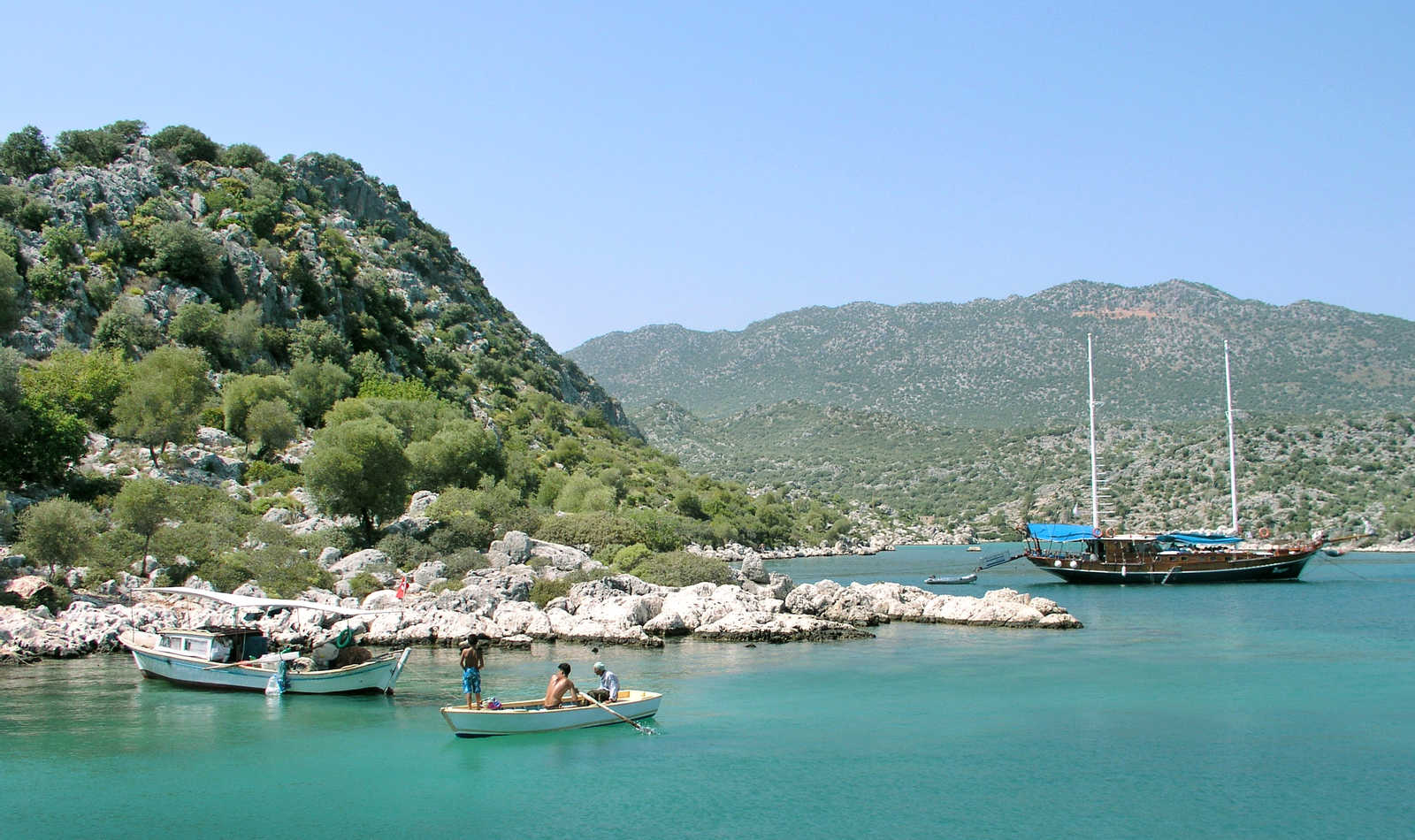 Randonnée bateau sur la côte Lycienne en Turquie © Girafoto Geoffray